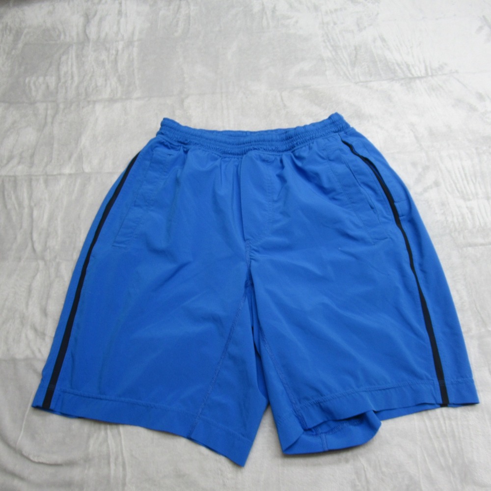 Lululemon Shorts Mens Medium Blue Liner Drawstring Pockets Pace Breaker Athletic